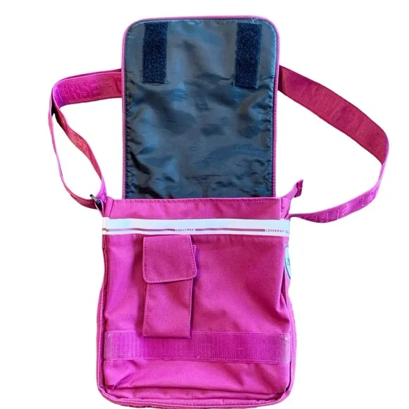 CONVERSE | messenger bag deep pink with extendable shoulder strap - Picture 3 of 12